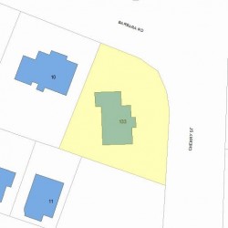 133 Cherry St, Newton MA 02465-1240 plot plan