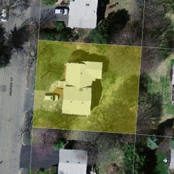 50 Andrew St, Newton MA 02461-2103 aerial view