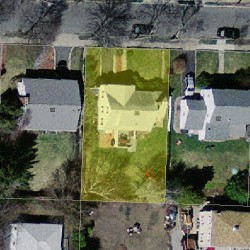 88 Oakdale Rd, Newton MA 02459-2627 aerial view