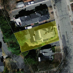 61 Circuit Ave, Newton MA 02461-1602 aerial view