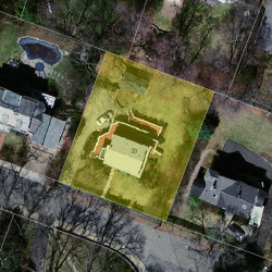 20 Byfield Rd, Newton MA  02468-1234 aerial view