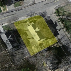 214 Newtonville Ave, Newton MA 02458-1844 aerial view