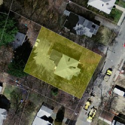 95 Crescent St, Newton MA  02466-2509 aerial view