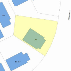 401 Albemarle Rd, Newton MA 02460-1357 plot plan