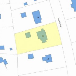 35 Gammons Rd, Newton MA 02468-1215 plot plan