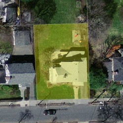 15 Hamlin Rd, Newton MA  02459-1001 aerial view