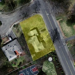 75 Highland St, Newton MA 02465-2404 aerial view