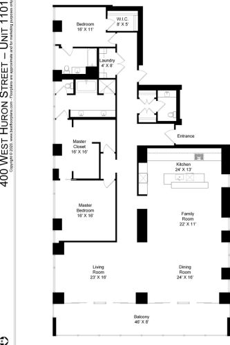 400 Huron St, Chicago IL  60654-7962 exterior