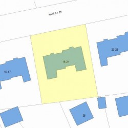 19 Hamlet St, Newton MA 02459-2346 plot plan