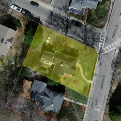 113 Hancock St, Newton MA 02466-2217 aerial view