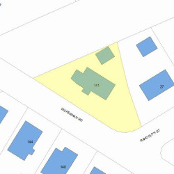 141 Dickerman Rd, Newton MA 02461-1339 plot plan