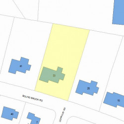 33 Bound Brook Rd, Newton MA 02461-2014 plot plan