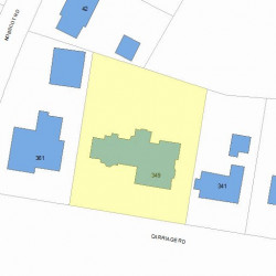 349 Commonwealth Ave, Newton MA 02459 plot plan