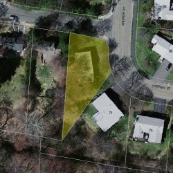 65 Andrew St, Newton MA 02461-2101 aerial view