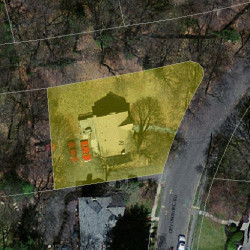 25 Devonshire Rd, Newton MA 02468-2207 aerial view