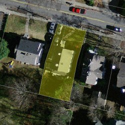 14 Church St, Newton MA 02458-2016 aerial view