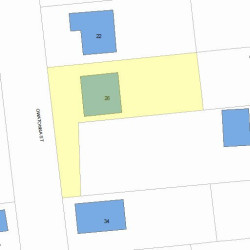 26 Owatonna St, Newton MA 02466-1411 plot plan