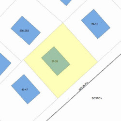 37 Bryon Rd, Boston MA  02467-3301 plot plan