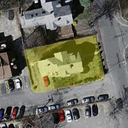 105 Central Ave, Newton MA  02460-1711 aerial view