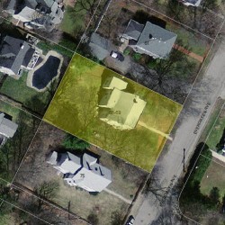 69 Evergreen Ave, Newton MA 02466-1702 aerial view