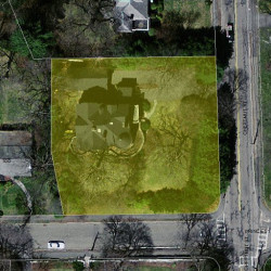 287 Chestnut St, Newton MA 02465-2932 aerial view