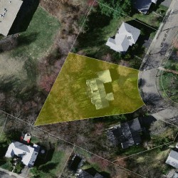 73 Levbert Rd, Newton MA 02459-3008 aerial view