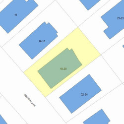 18 Colonial Ave, Newton MA 02460-1215 plot plan