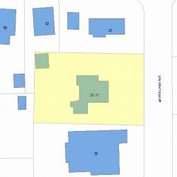 29 Morseland Ave, Newton MA  02459-1151 plot plan
