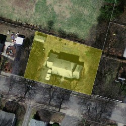 12 Henshaw Pl, Newton MA 02465-1656 aerial view