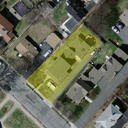 236 Nevada St, Newton MA  02460-1258 aerial view