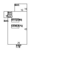 33 Adams Ave, Newton MA  02465-1001 floor plan