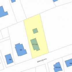 117 Norwood Ave, Newton MA 02460-2023 plot plan