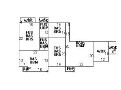 229 Winchester St, Newton MA  02461-2041 floor plan