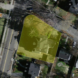 134 Waverley Ave, Newton MA 02458-2402 aerial view