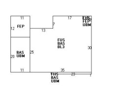 605 Walnut St, Newton MA  02460-2466 floor plan