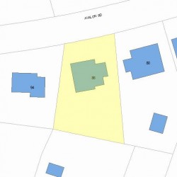 86 Avalon Rd, Newton MA 02468-1612 plot plan