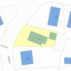 44 Bourne St, Newton MA 02466-1722 plot plan