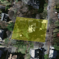 121 Claremont St, Newton MA  02458-1927 aerial view