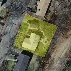 60 Manchester Rd, Newton MA 02461-1123 aerial view