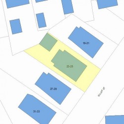 25 Elliot St, Newton MA  02461-1604 plot plan