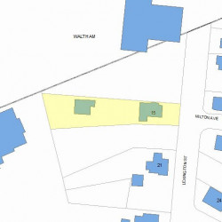 15 Lexington St, Newton MA 02465-1029 plot plan