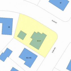 97 Glen Ave, Newton MA 02459-2050 plot plan
