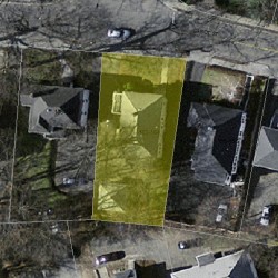 162 Cabot St, Newton MA 02458-2536 aerial view