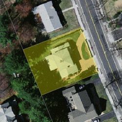 291 Winchester St, Newton MA 02461-2042 aerial view