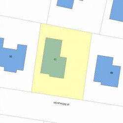 63 Montrose St, Newton MA 02458-2726 plot plan