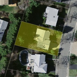 101 Adeline Rd, Newton MA  02459-2742 aerial view