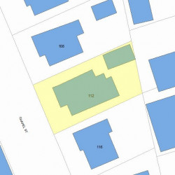 112 Chapel St, Newton MA 02458-1046 plot plan