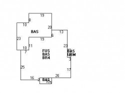 25 Montrose St, Newton MA 02458-2717 floor plan