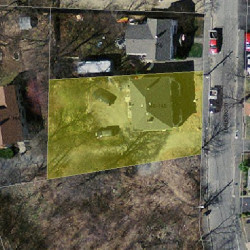 146 Edinboro St, Newton MA 02460-1302 aerial view