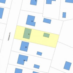 16 Freeman St, Newton MA 02466-1206 plot plan